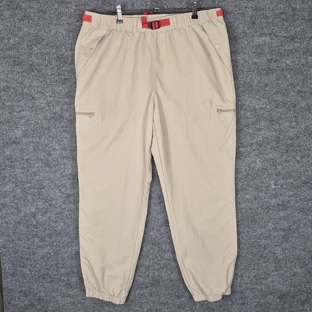 Patagonia Outdoor‎ Everyday Pants Men's XL  Beige Belted Tapered